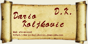 Dario Koljković vizit kartica